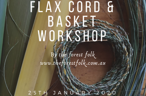 flax basket cord workshop